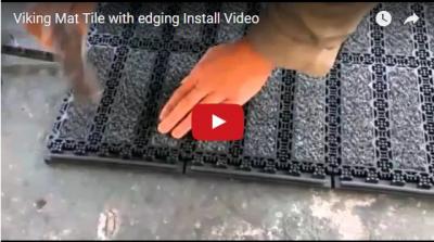 Viking Mat Tile with edging Install Video