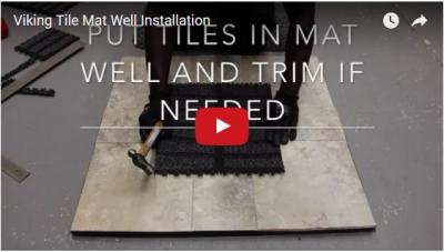 Viking Tile Mat Well Installation